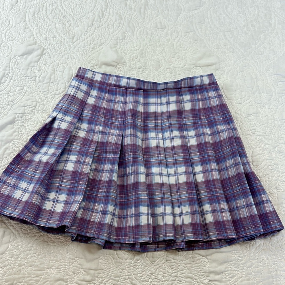 Rewind purple pleated school girl skirt women’s large